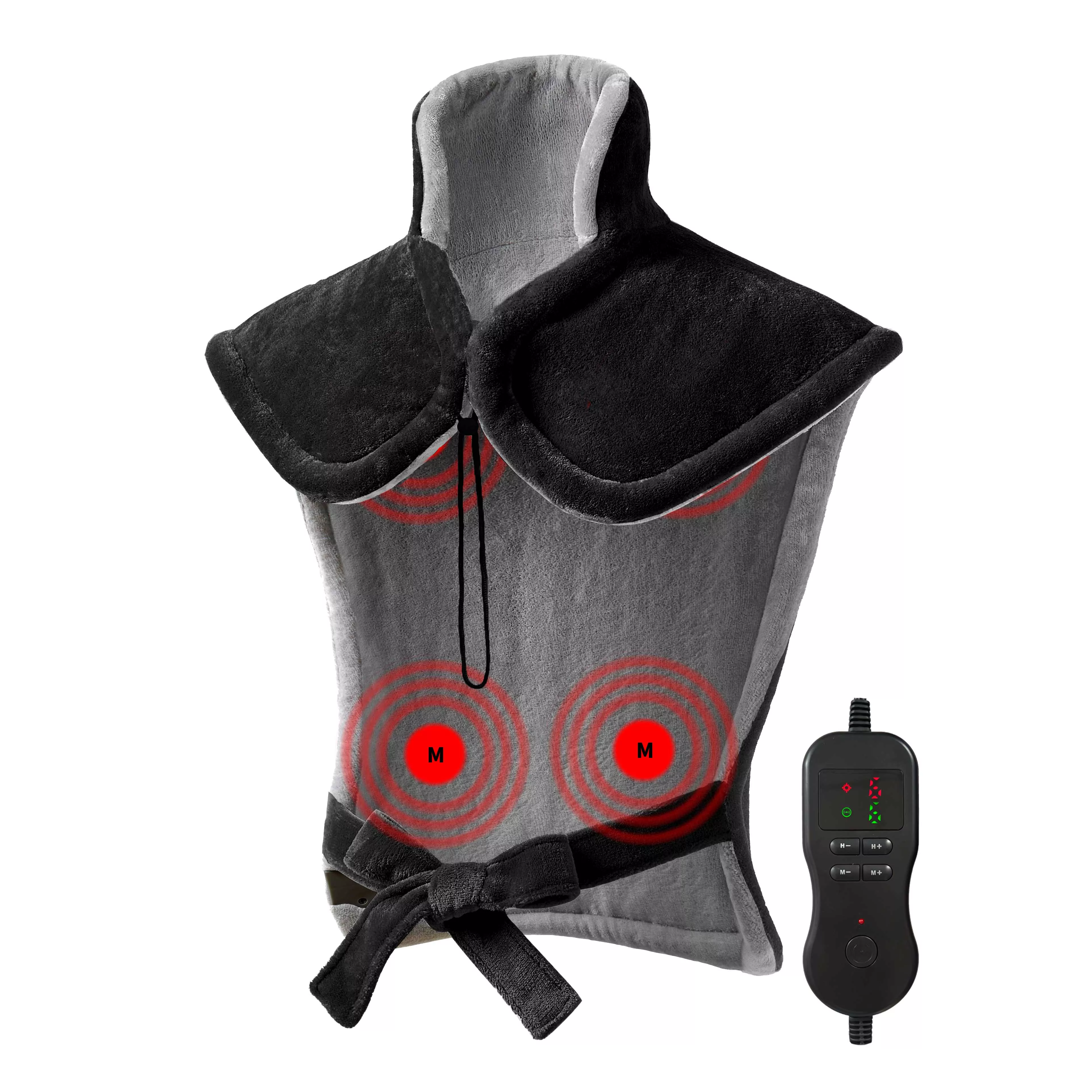 Massaging Weighted Heating Pad for back